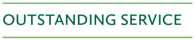 outstanding service